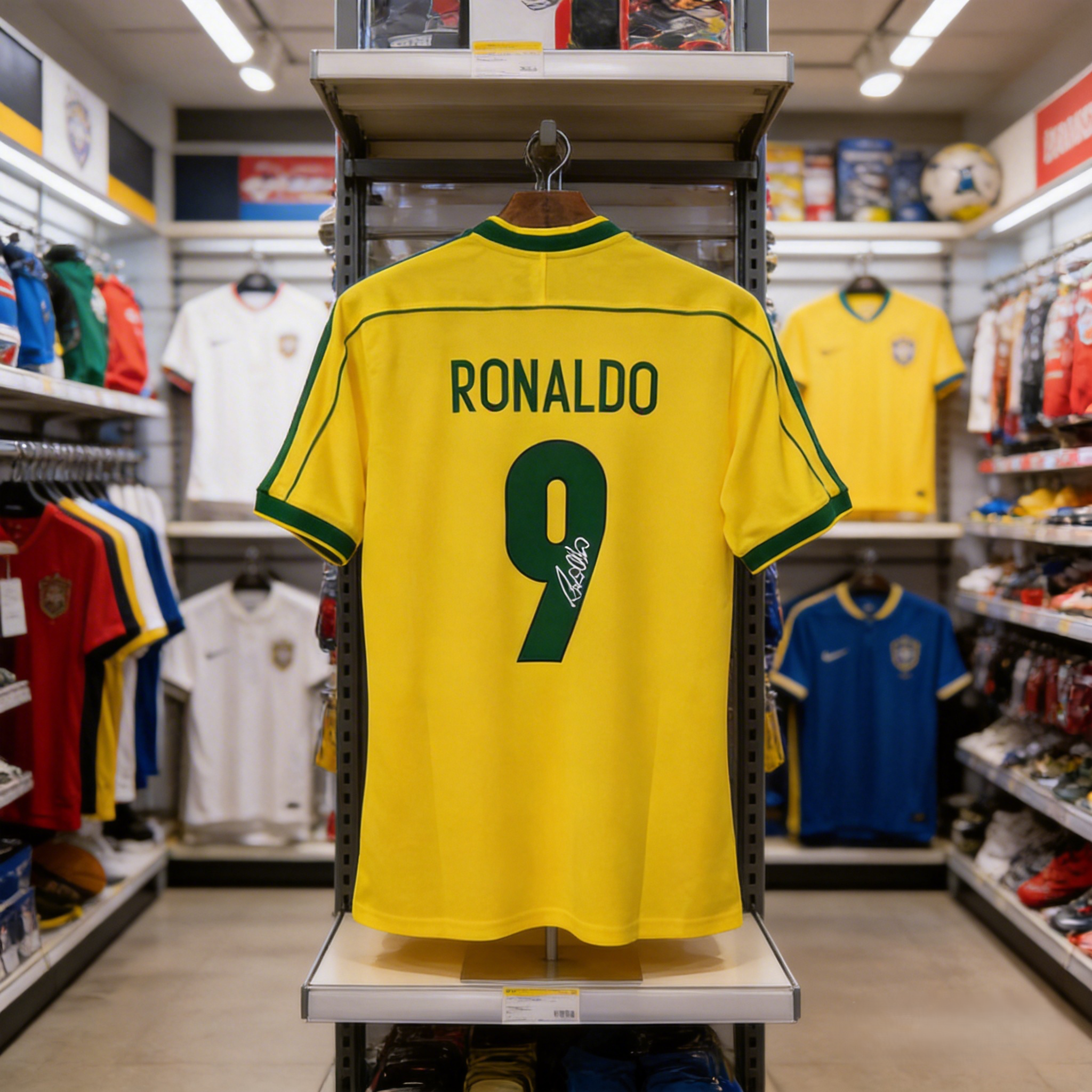 Brazil retro signature jersey