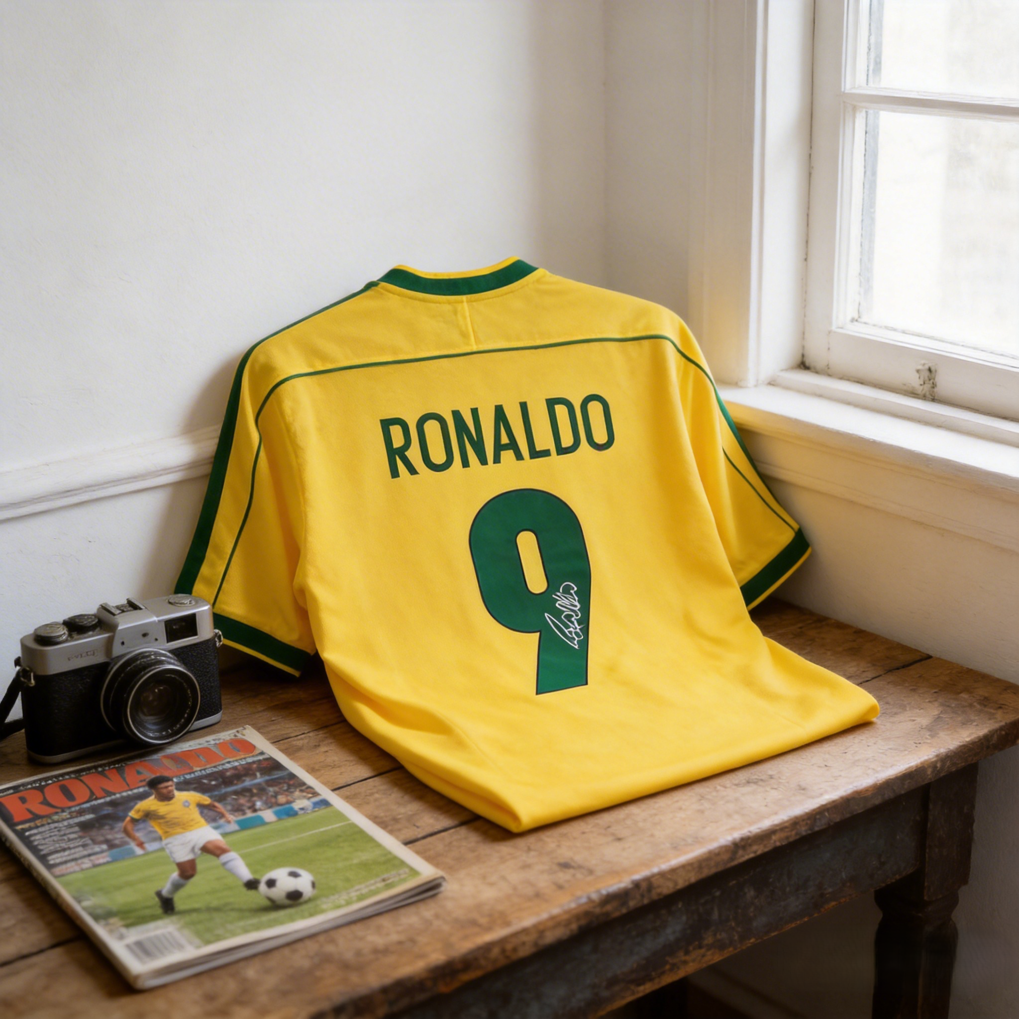 Brazil retro signature jersey